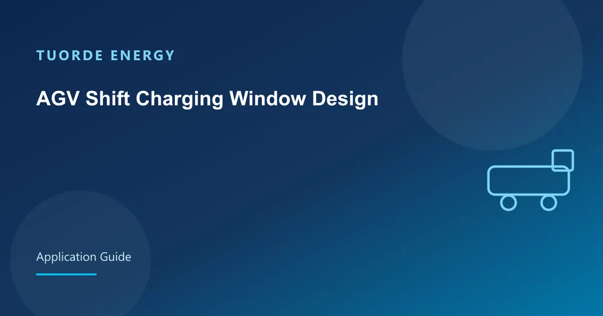 AGV Shift Charging Window Design